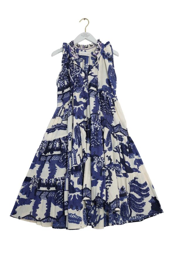One Hundred Stars Giant Willow Blue Frill Dress S/M - Image 2
