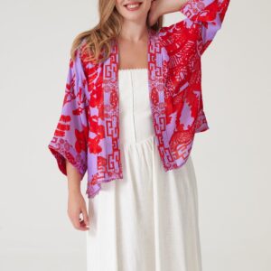One Hundred StarsGiant Willow Violet Kimono